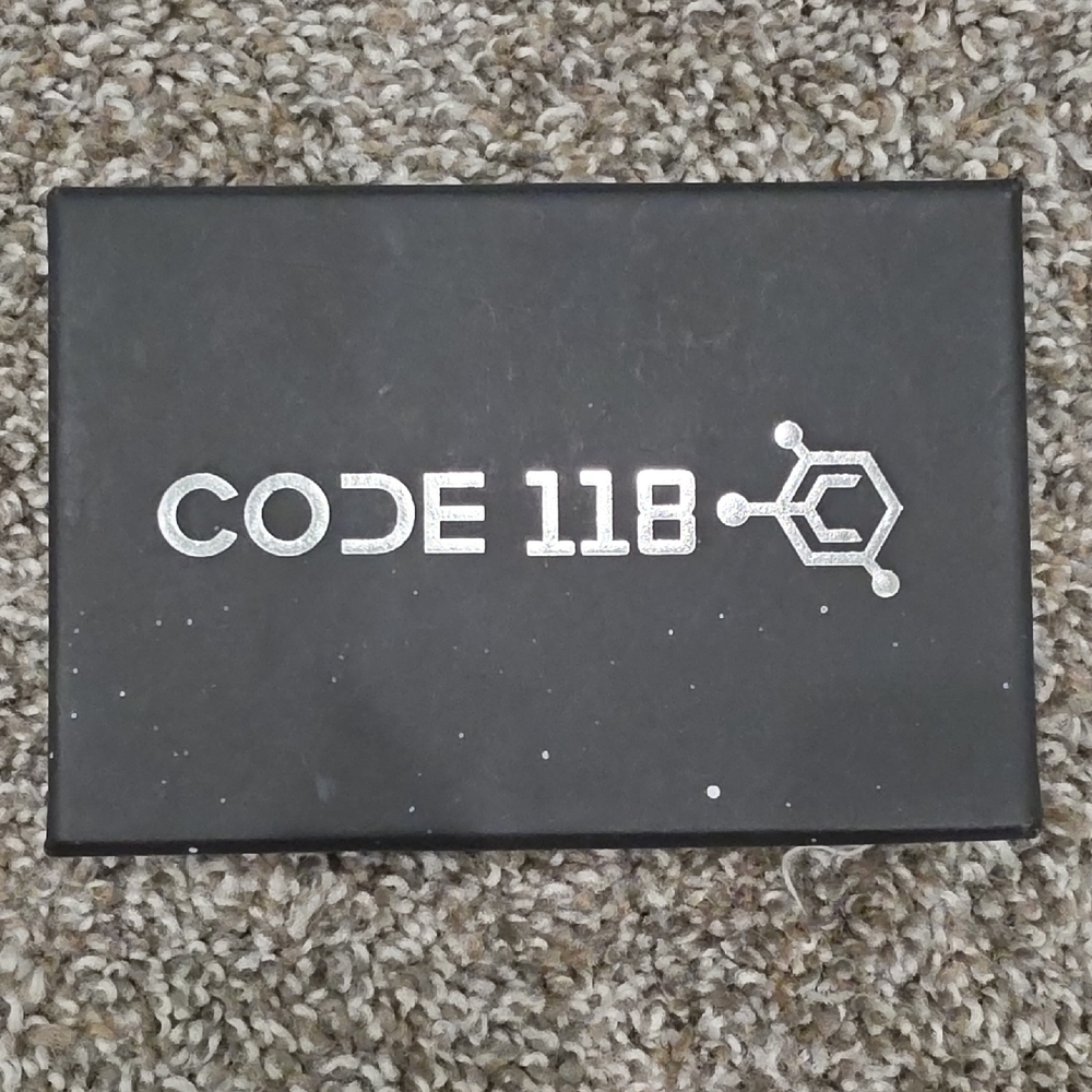 CODE 118 Classic Jet Black RFID Blocking Wallet W… - image 1